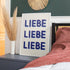 Liebe Poster mit Liebe Liebe Liebe Schriftzug - vonSUSI