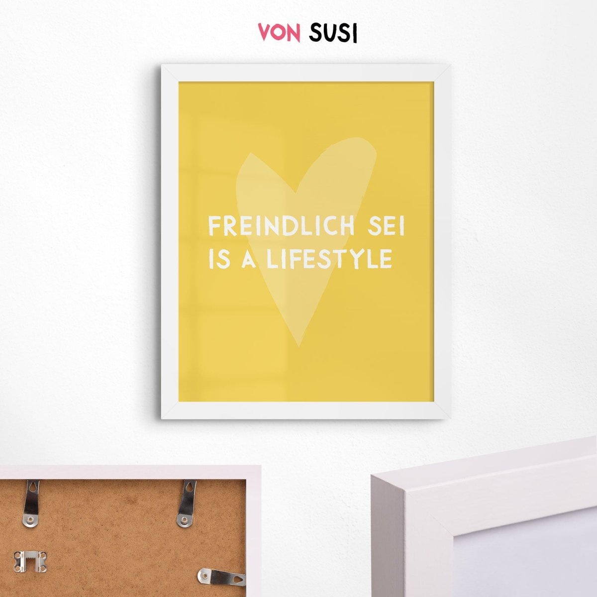 Lustiges bayerisches Sprüche Poster • witziges bayrisches Plakat • bayrischer Spruch • gelb - vonSUSI