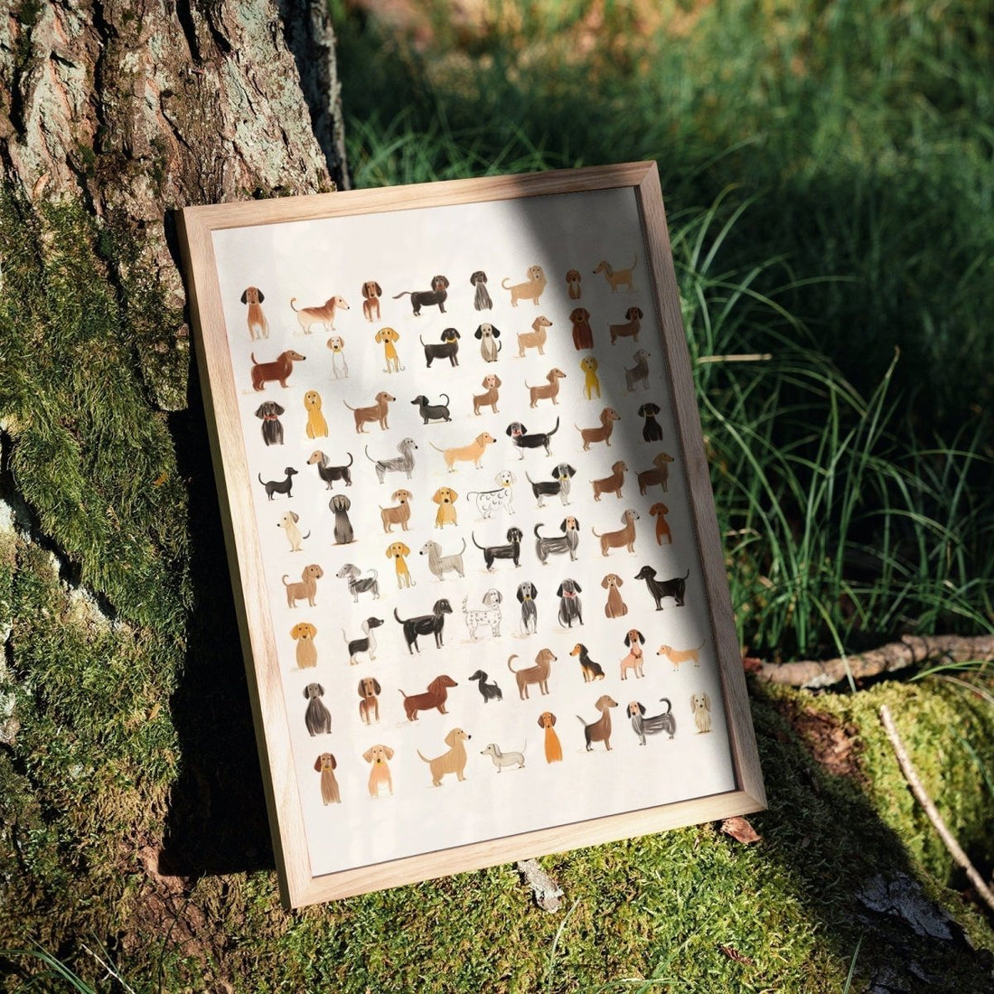 Lustiges Dackel Poster • Wandbild mit Hund • für Dackelliebhaber als Geschenk - vonSUSI