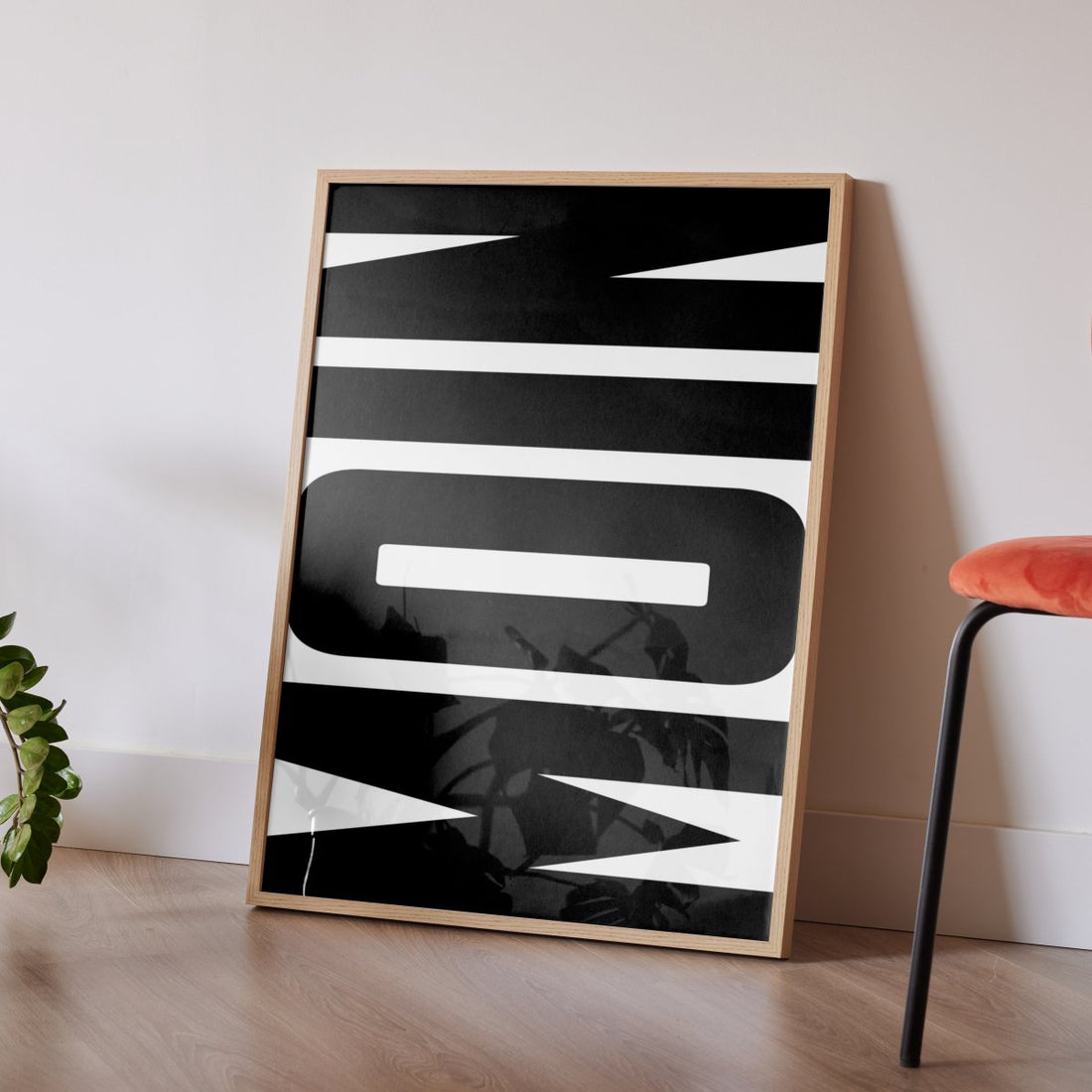 MOIN Poster • Wandkunst • Typografie Poster • schwarz weiß • Typoposter • für Nordlichter • Print mit Spruch und Text - vonSUSI