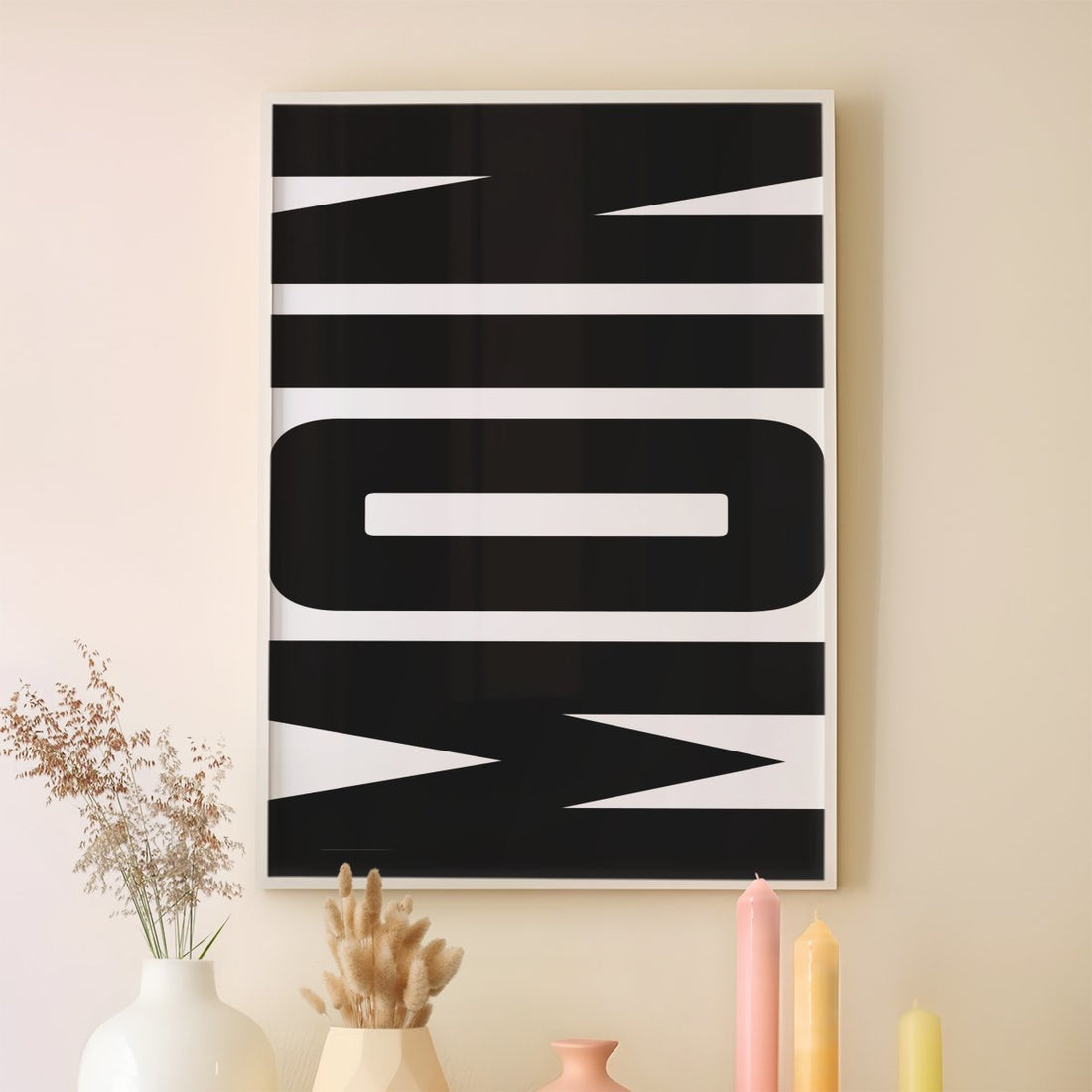 MOIN Poster • Wandkunst • Typografie Poster • schwarz weiß • Typoposter • für Nordlichter • Print mit Spruch und Text - vonSUSI