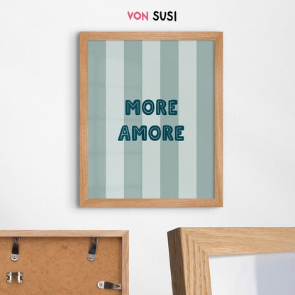 More Amore Poster • Poster mit Spruch für Italienvibes - vonSUSI