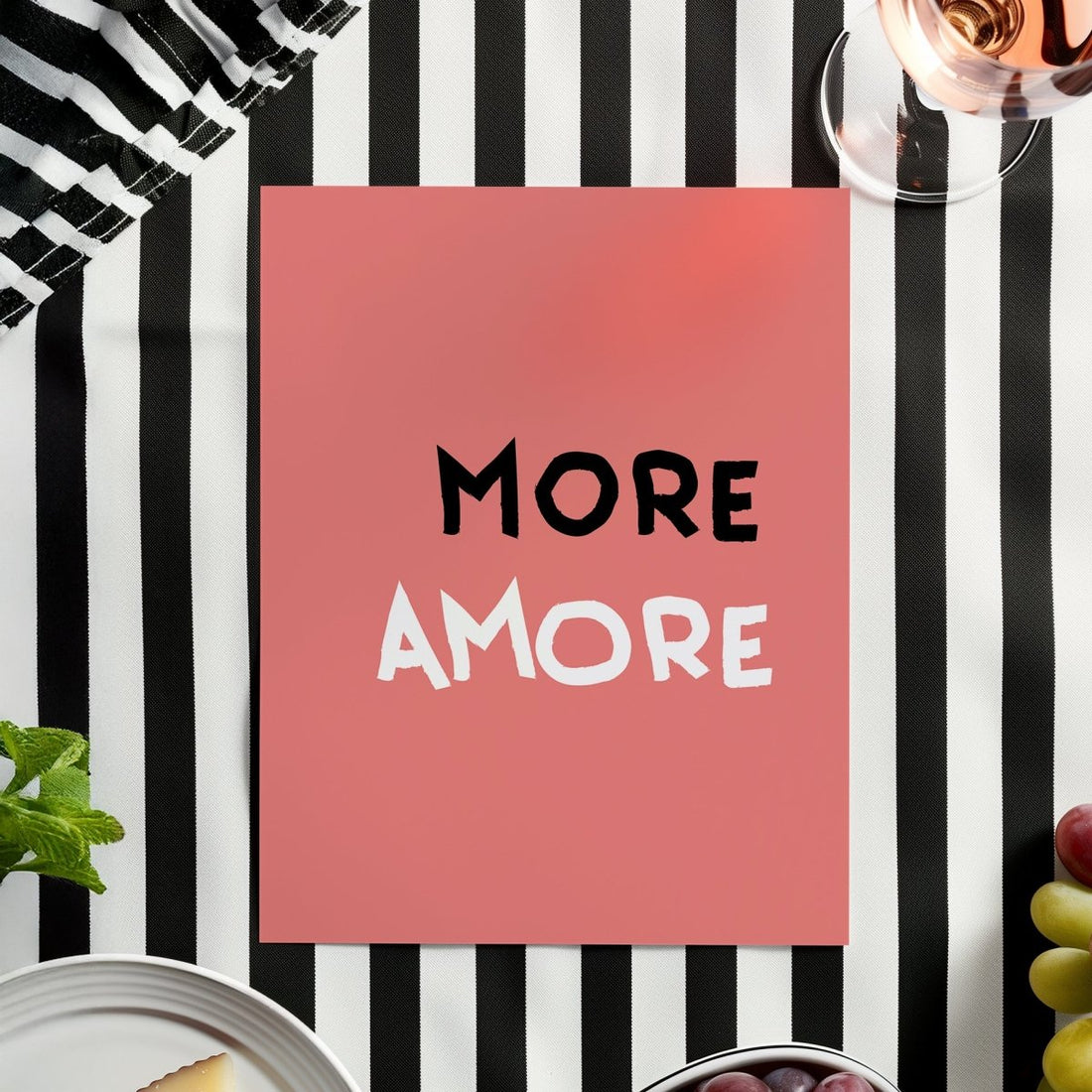 More Amore Poster • Typografieposter für Verliebte - vonSUSI