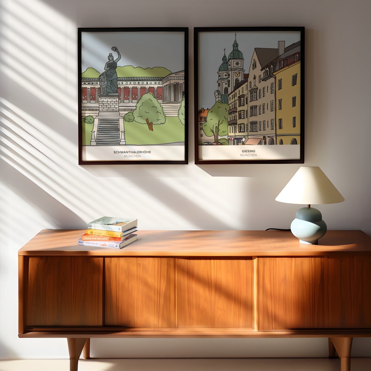 München Poster • Giesing Poster mit Illustration • Untergiesing Zeichnung - vonSUSI