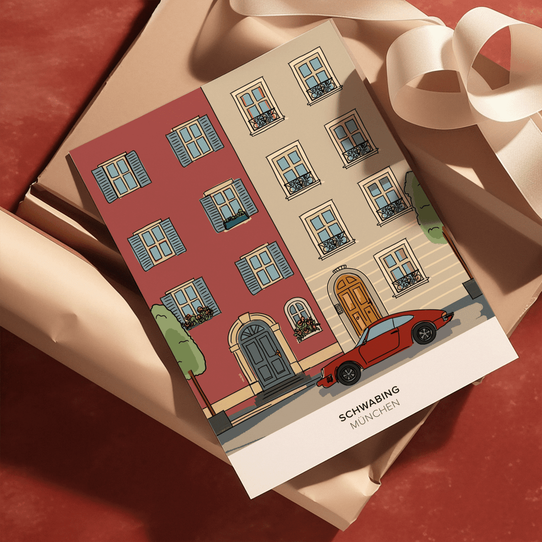 München Poster • Schwabing Poster mit Illustration • München Wandbild - vonSUSI