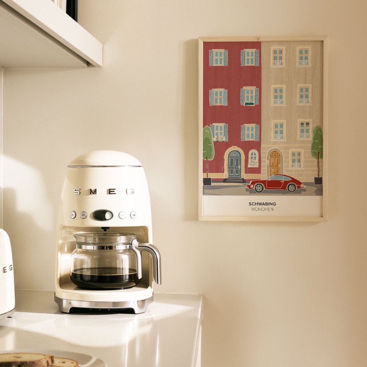 München Poster • Schwabing Poster mit Illustration • München Wandbild - vonSUSI