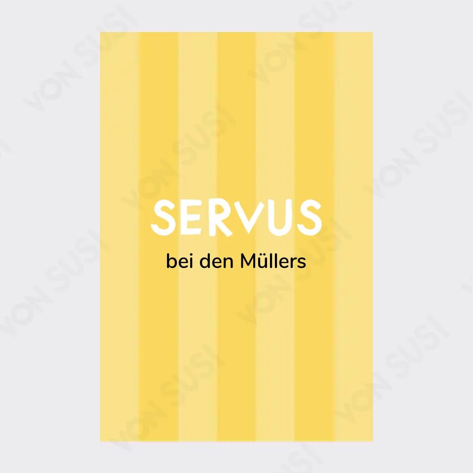 Personalisierbares SERVUS Poster - vonSUSI Personalisiert