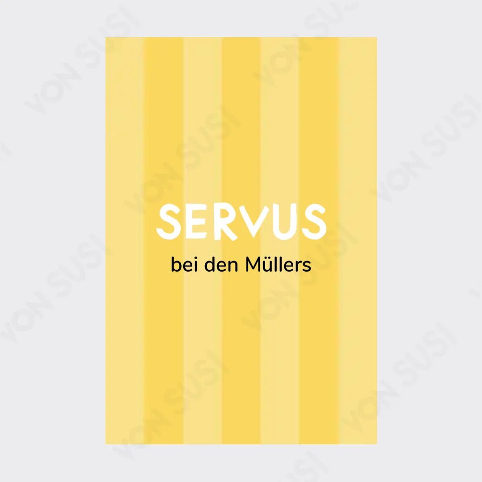 Personalisierbares SERVUS Poster - vonSUSI Personalisiert