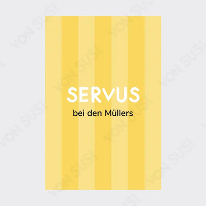 Personalisierbares SERVUS Poster - vonSUSI Personalisiert