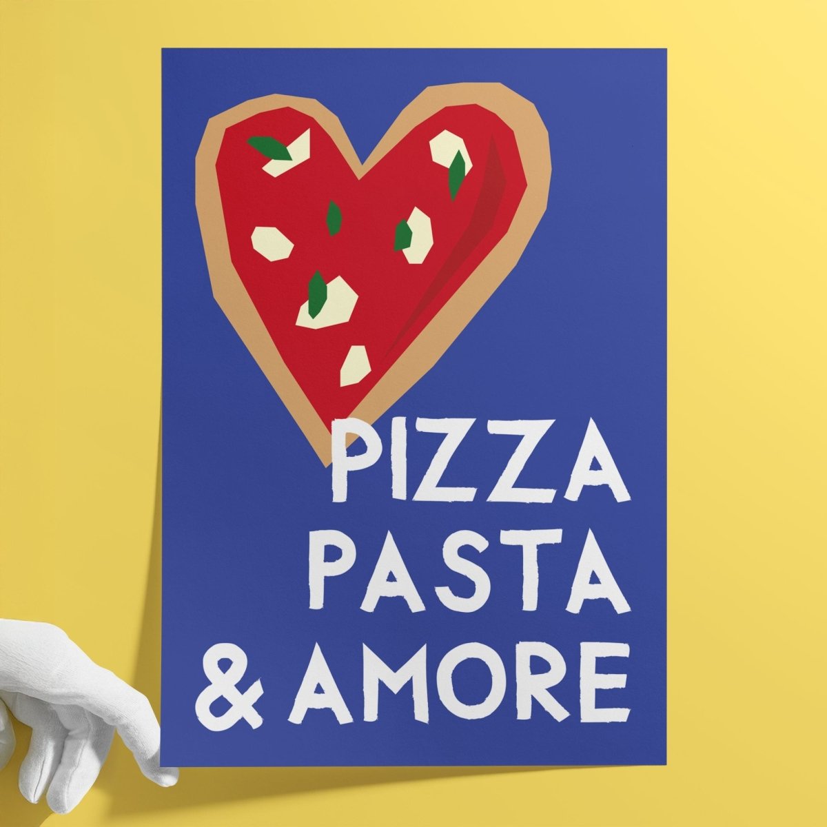 Pizza &amp; Amore Poster • Geschenk für Pizza Liebhaber • Italienisches Küchenposter - vonSUSI