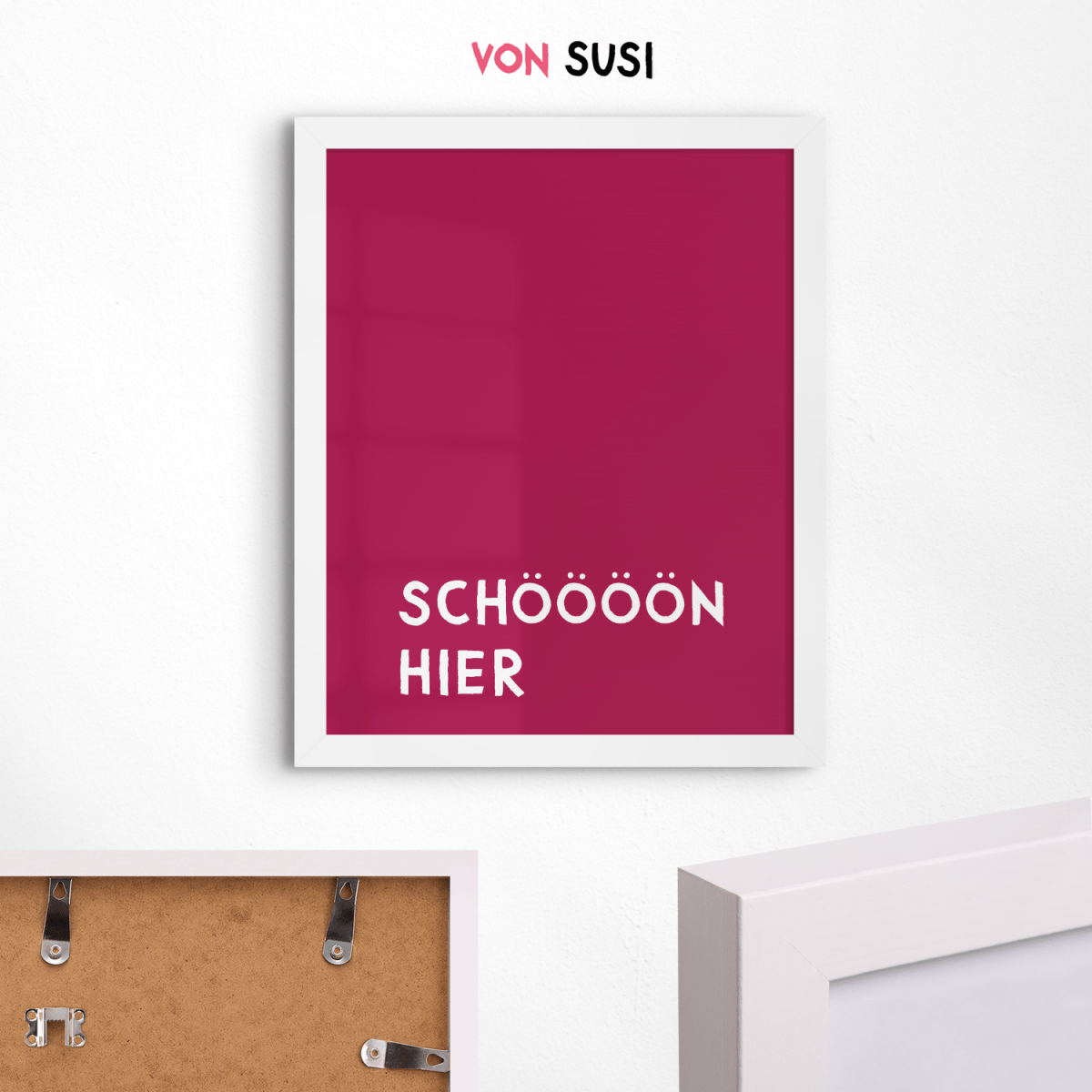 Poster &quot;Schöööön hier&quot; • exklusiv bei vonSUSI - vonSUSI