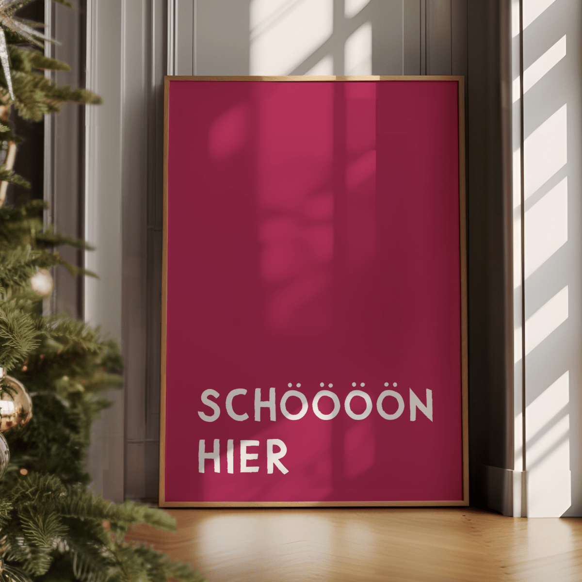 Poster &quot;Schöööön hier&quot; • exklusiv bei vonSUSI - vonSUSI