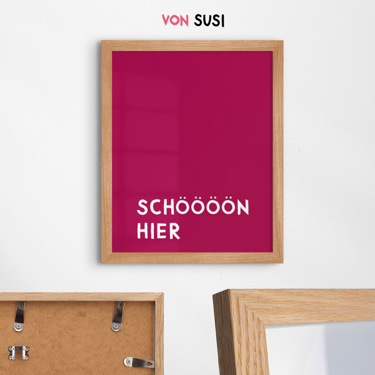 Poster &quot;Schöööön hier&quot; • exklusiv bei vonSUSI - vonSUSI