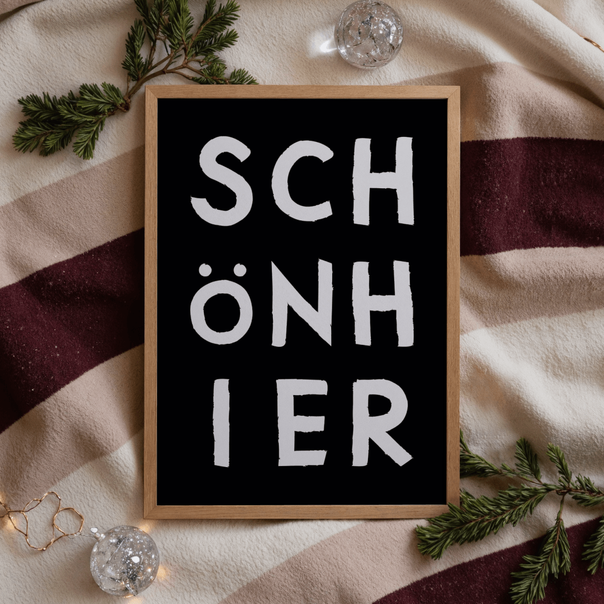 Schön hier Poster mit moderner Typografie - vonSUSI