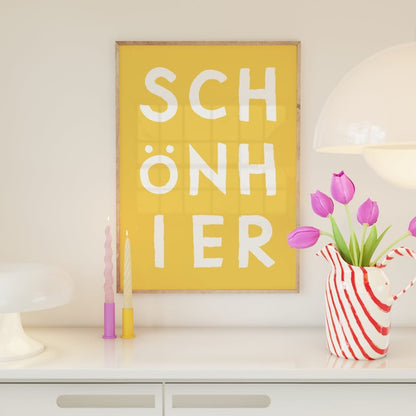 Schön hier Poster mit moderner Typografie - vonSUSI