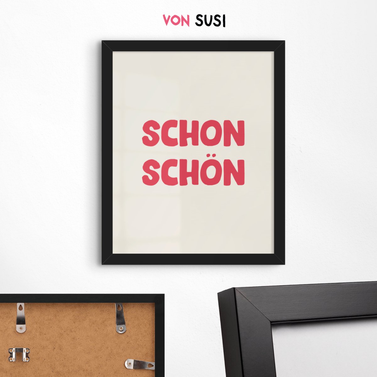 Schon schön Poster • modernes Typografieposter - vonSUSI