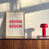 Schon schön Poster • modernes Typografieposter - vonSUSI