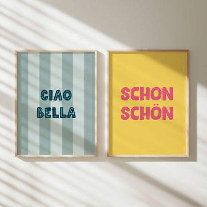 Schon schön Poster • modernes Typografieposter - vonSUSI