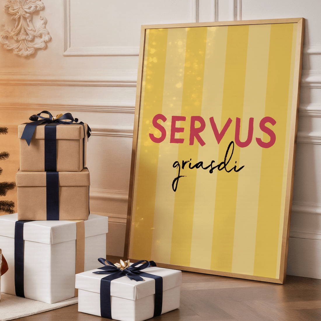 Servus Griasdi Poster • bayrisches Poster mit Spruch • als bayerisches Geschenk - vonSUSI