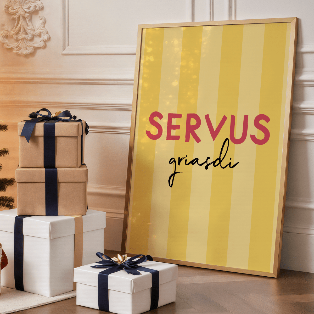 Servus Griasdi Poster • bayrisches Poster mit Spruch • als bayerisches Geschenk - vonSUSI