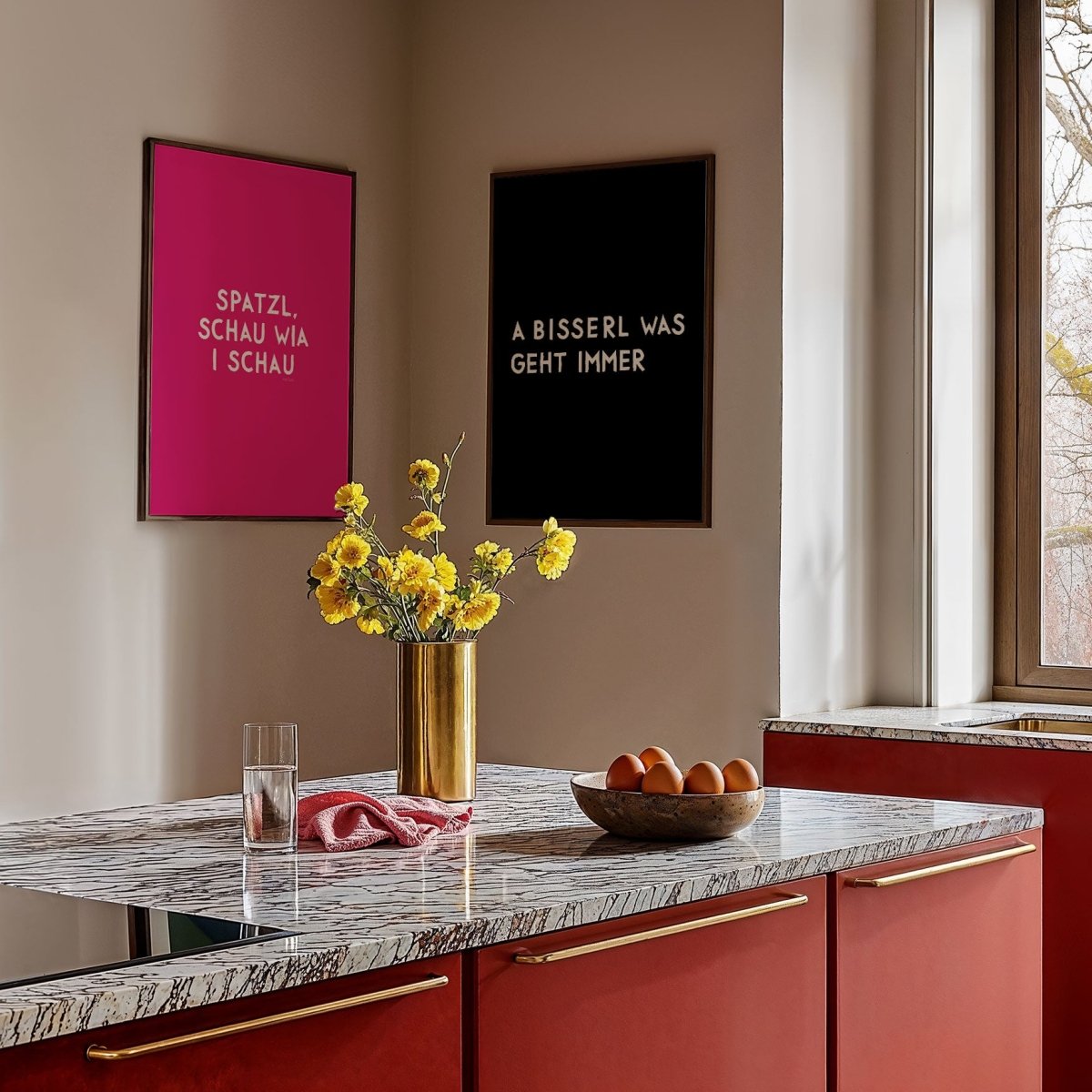 Spatzl, schau wia i schau Poster • Fine Art Poster für alle Monaco di Bavaria Fans - vonSUSI