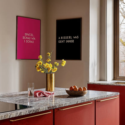 Spatzl, schau wia i schau Poster • Fine Art Poster für alle Monaco di Bavaria Fans - vonSUSI