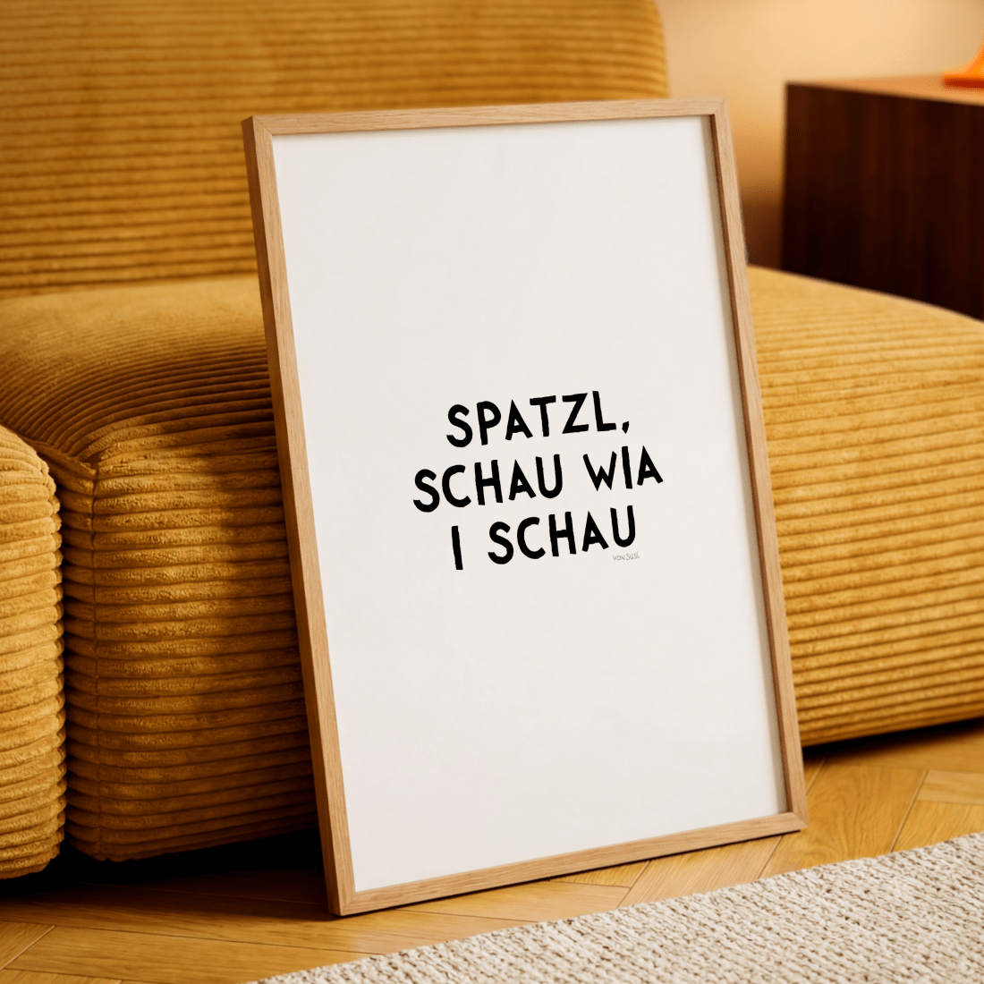 Spatzl, schau wia i schau Poster • Fine Art Poster für alle Monaco di Bavaria Fans - vonSUSI