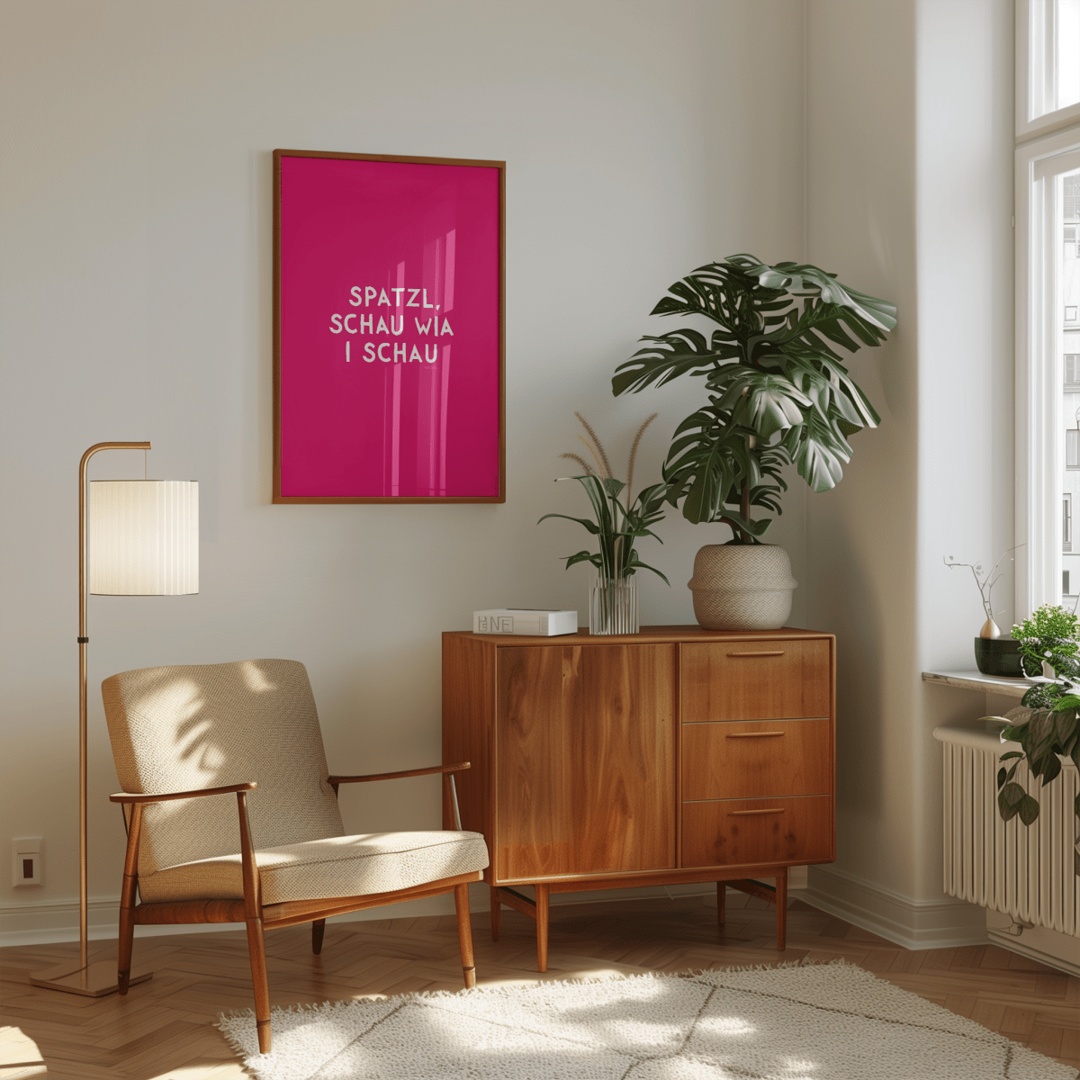 Spatzl, schau wia i schau Poster • Fine Art Poster für alle Monaco di Bavaria Fans - vonSUSI