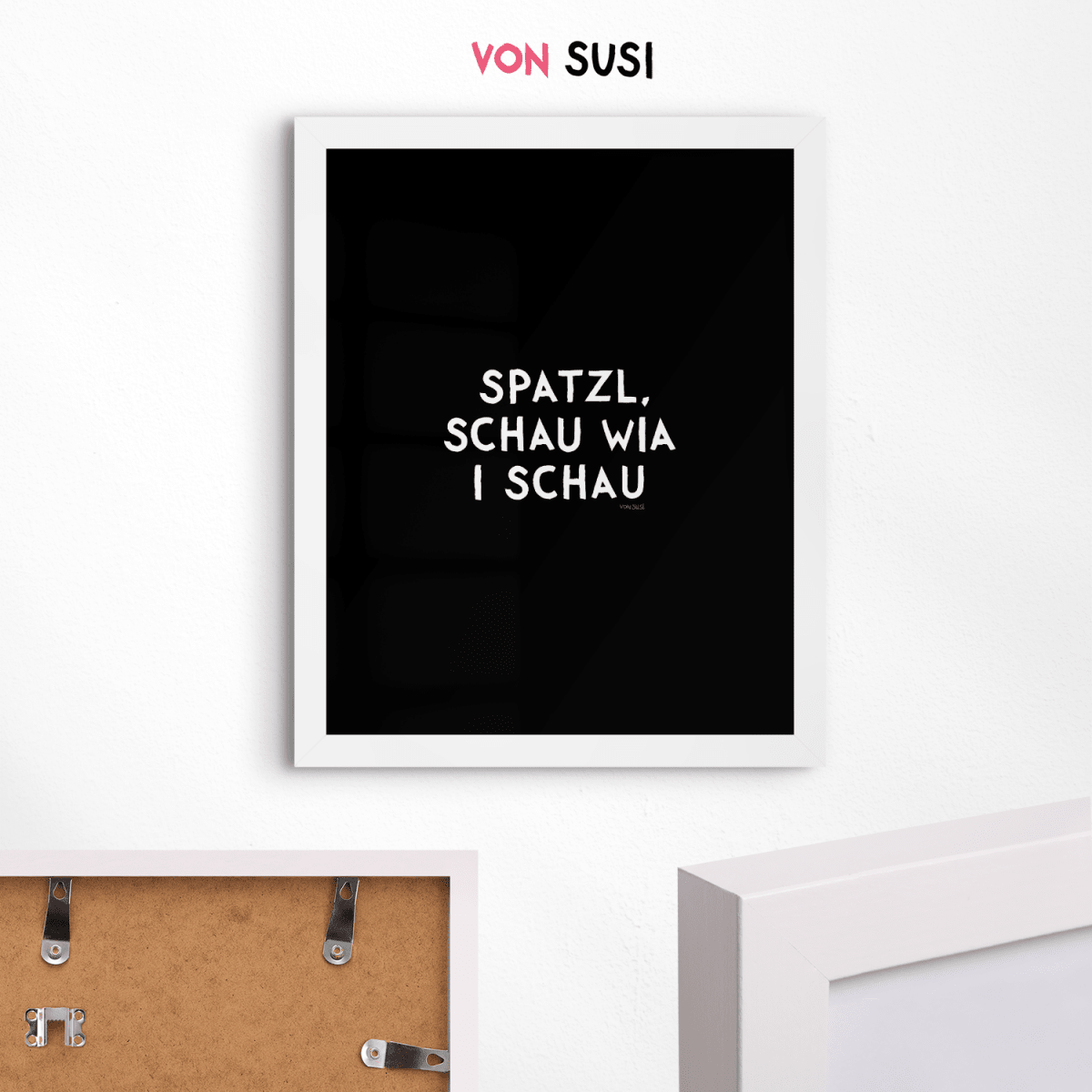 Spatzl, schau wia i schau Poster • Fine Art Poster für alle Monaco di Bavaria Fans - vonSUSI