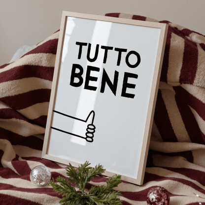 Tutto Bene Poster • italienisches Poster für gute Laune - vonSUSI
