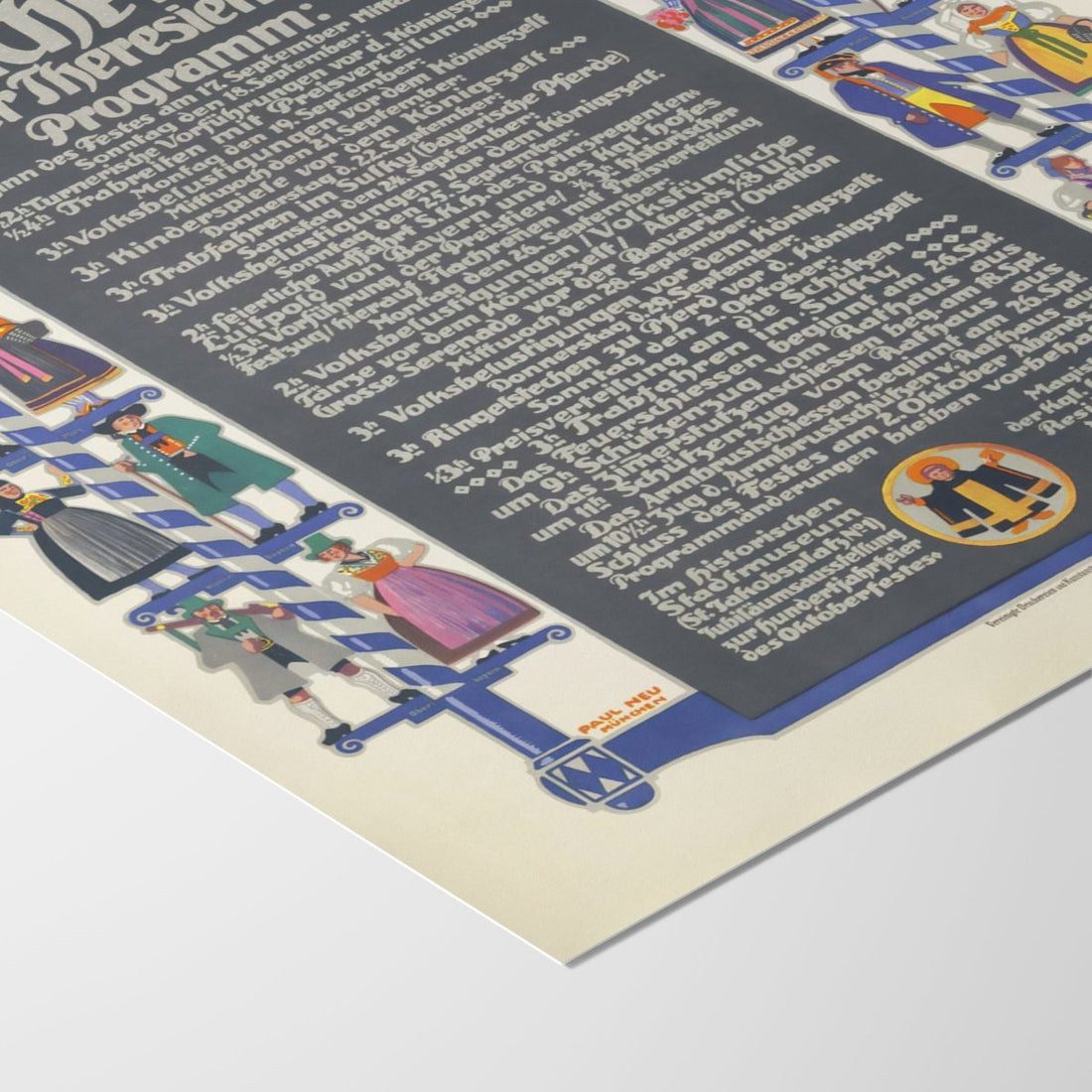 Vintage Oktoberfest Poster • Original Retro Fine Art Print aus München - vonSUSI