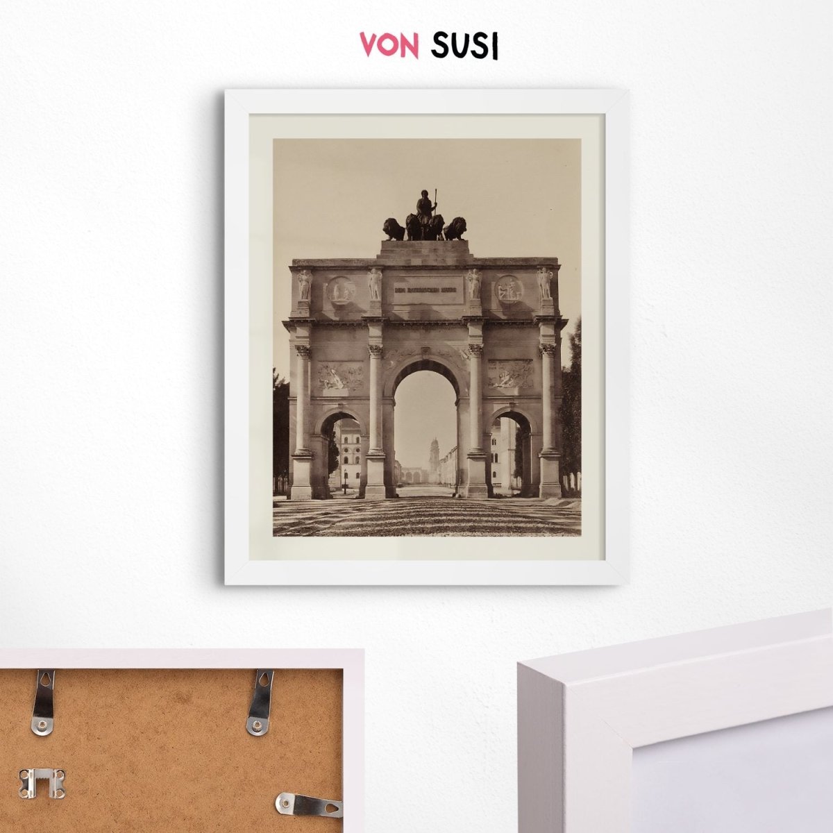 Vintage Siegestor München Poster • Retro Foto Print - vonSUSI