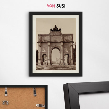 Vintage Siegestor München Poster • Retro Foto Print - vonSUSI