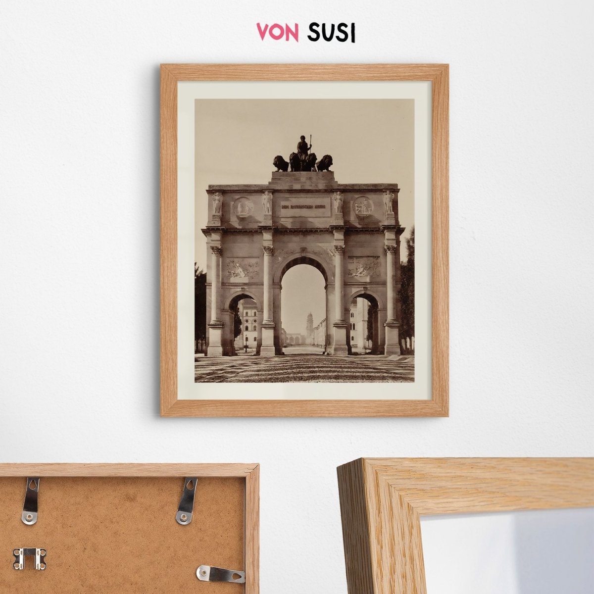 Vintage Siegestor München Poster • Retro Foto Print - vonSUSI