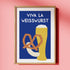 Viva la Weisswurst Poster • bayerisches Bild für die Küche - vonSUSI