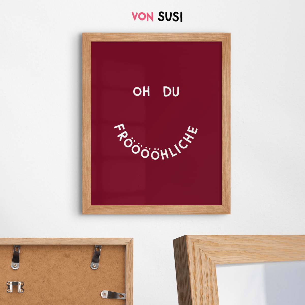 Weihnachtliches Poster &quot;Oh du Fröhliche&quot; • exklusiv bei vonSUSI - vonSUSI