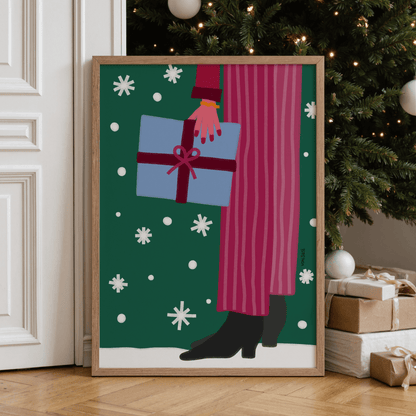 Weihnachtsposter mit Illustration • handgezeichnet und exklusiv bei vonSUSI - vonSUSI