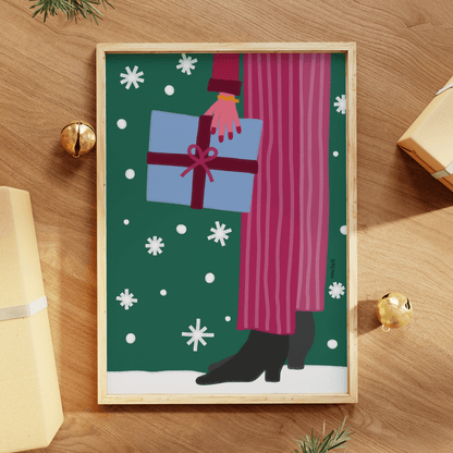 Weihnachtsposter mit Illustration • handgezeichnet und exklusiv bei vonSUSI - vonSUSI