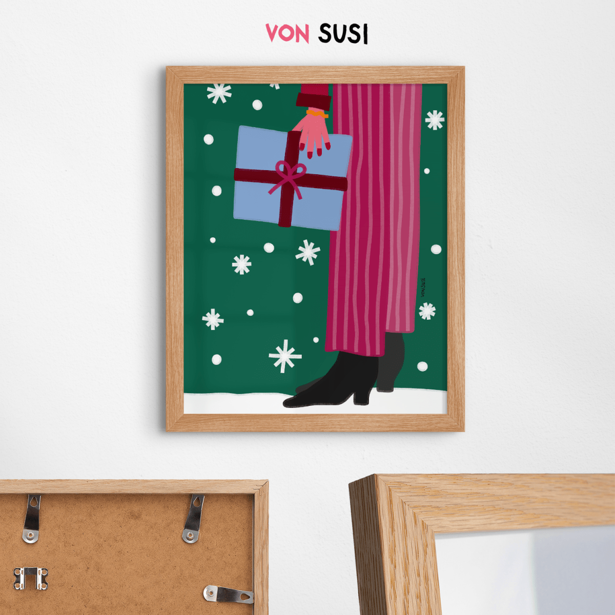 Weihnachtsposter mit Illustration • handgezeichnet und exklusiv bei vonSUSI - vonSUSI