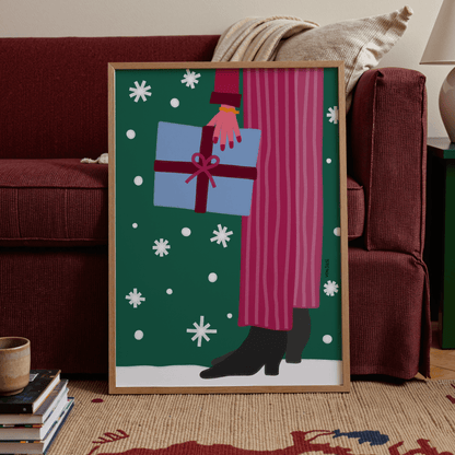 Weihnachtsposter mit Illustration • handgezeichnet und exklusiv bei vonSUSI - vonSUSI